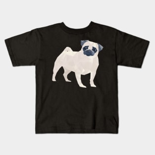 Polygon Pug Dogs Kids T-Shirt